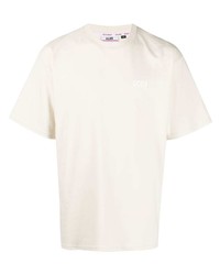 T-shirt girocollo beige di Gcds