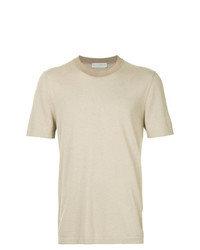 T-shirt girocollo beige di Gieves & Hawkes