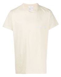 T-shirt girocollo beige di Helmut Lang