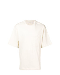 T-shirt girocollo beige di Helmut Lang