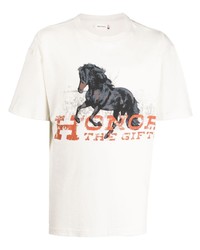 T-shirt girocollo beige di HONOR THE GIFT