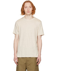 T-shirt girocollo beige di Isabel Marant