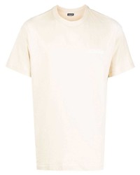 T-shirt girocollo beige di Jacquemus