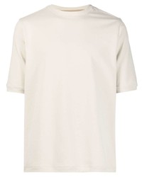 T-shirt girocollo beige di Kiton