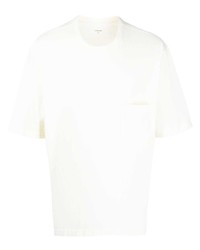 T-shirt girocollo beige di Lemaire