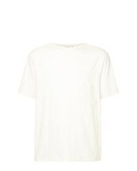 T-shirt girocollo beige di Lemaire
