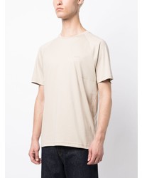 T-shirt girocollo beige di BOSS
