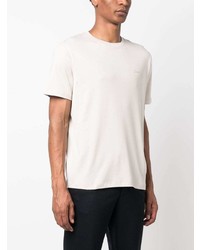 T-shirt girocollo beige di Herno