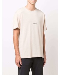 T-shirt girocollo beige di Hydrogen