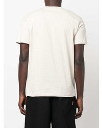 T-shirt girocollo beige di Calvin Klein Jeans