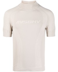 T-shirt girocollo beige di Misbhv