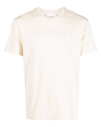 T-shirt girocollo beige di Neil Barrett