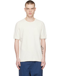 T-shirt girocollo beige di Nigel Cabourn