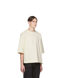 T-shirt girocollo beige di Jil Sanderand