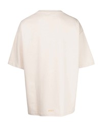 T-shirt girocollo beige di Off Duty