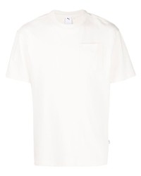 T-shirt girocollo beige di Puma