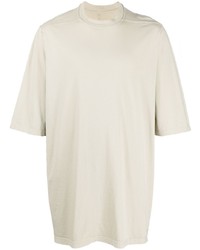 T-shirt girocollo beige di Rick Owens DRKSHDW