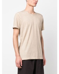 T-shirt girocollo beige di Uma Wang