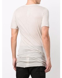 T-shirt girocollo beige di Rick Owens