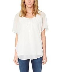 T-shirt girocollo beige di s.Oliver Premium