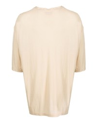 T-shirt girocollo beige di Costumein