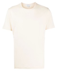 T-shirt girocollo beige di Sunspel