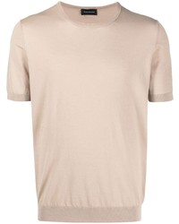 T-shirt girocollo beige di Tagliatore