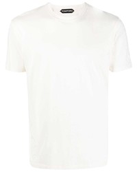 T-shirt girocollo beige di Tom Ford
