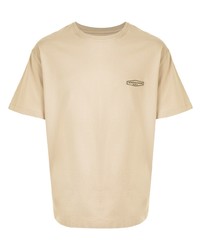 T-shirt girocollo beige di Wooyoungmi