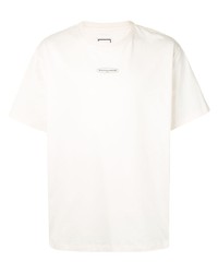 T-shirt girocollo beige di Wooyoungmi