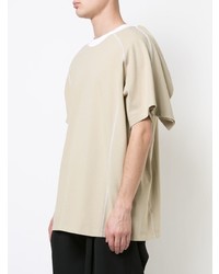 T-shirt girocollo beige di Y/Project