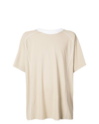 T-shirt girocollo beige di Y/Project