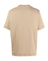 T-shirt girocollo beige di PS Paul Smith