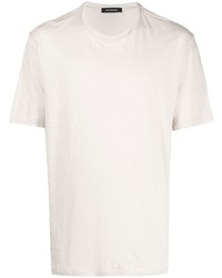 T-shirt girocollo beige di Zegna