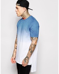 T-shirt girocollo bianca e blu scuro di Asos