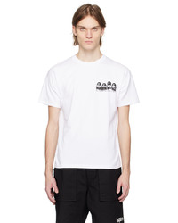 T-shirt girocollo bianca e nera di BAPE