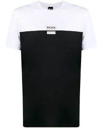 T-shirt girocollo bianca e nera di BOSS HUGO BOSS
