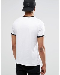 T-shirt girocollo bianca e nera di Asos