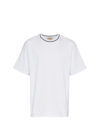 T-shirt girocollo bianca e nera di Burberry