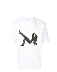 T-shirt girocollo bianca e nera di Calvin Klein Jeans Est. 1978
