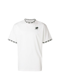 T-shirt girocollo bianca e nera di Damir Doma