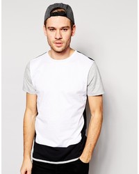 T-shirt girocollo bianca e nera di NATIVE YOUTH