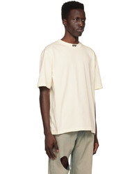 T-shirt girocollo bianca e nera di Heron Preston