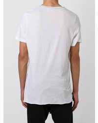 T-shirt girocollo bianca e nera di Bassike