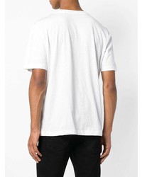 T-shirt girocollo bianca e nera di Calvin Klein Jeans