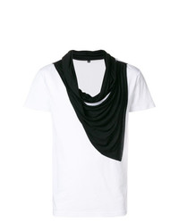 T-shirt girocollo bianca e nera di Unconditional