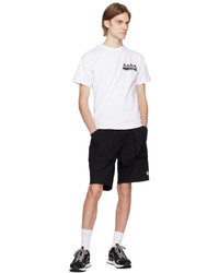 T-shirt girocollo bianca e nera di BAPE