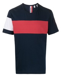 T-shirt girocollo bianca e rossa e blu scuro di Rossignol