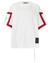 T-shirt girocollo bianca e rossa di Mastermind World