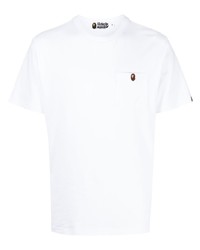 T-shirt girocollo bianca di A Bathing Ape
